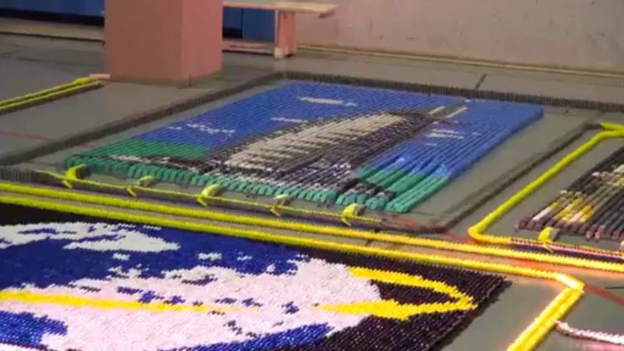 Dünya Domino Rekoru | 275,000 Domino Taşı