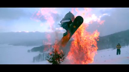 Snow Jump through Flaming Christmas Trees