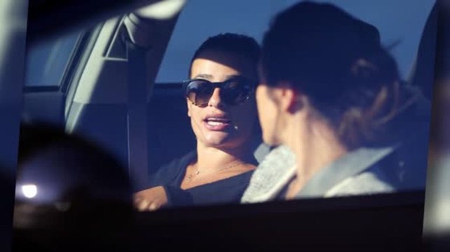 Lea Michele Emerges After Cory Monteith's Death Wearing a Necklace With His Name On