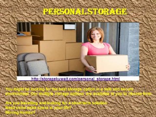 Budgeted Business and Self storage facilities in Kuwait