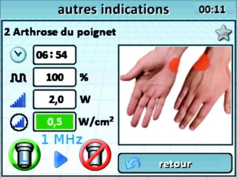 Ultrason Kiné Sonic Vital Xtcolor