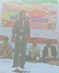 Kavi Prabhat -Parwana- at rashtriy kavi sangam sammelan (delhi)