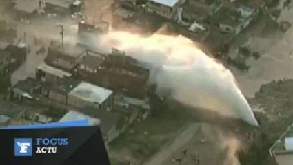 La rupture d'une canalisation cause un mini tsunami à Rio