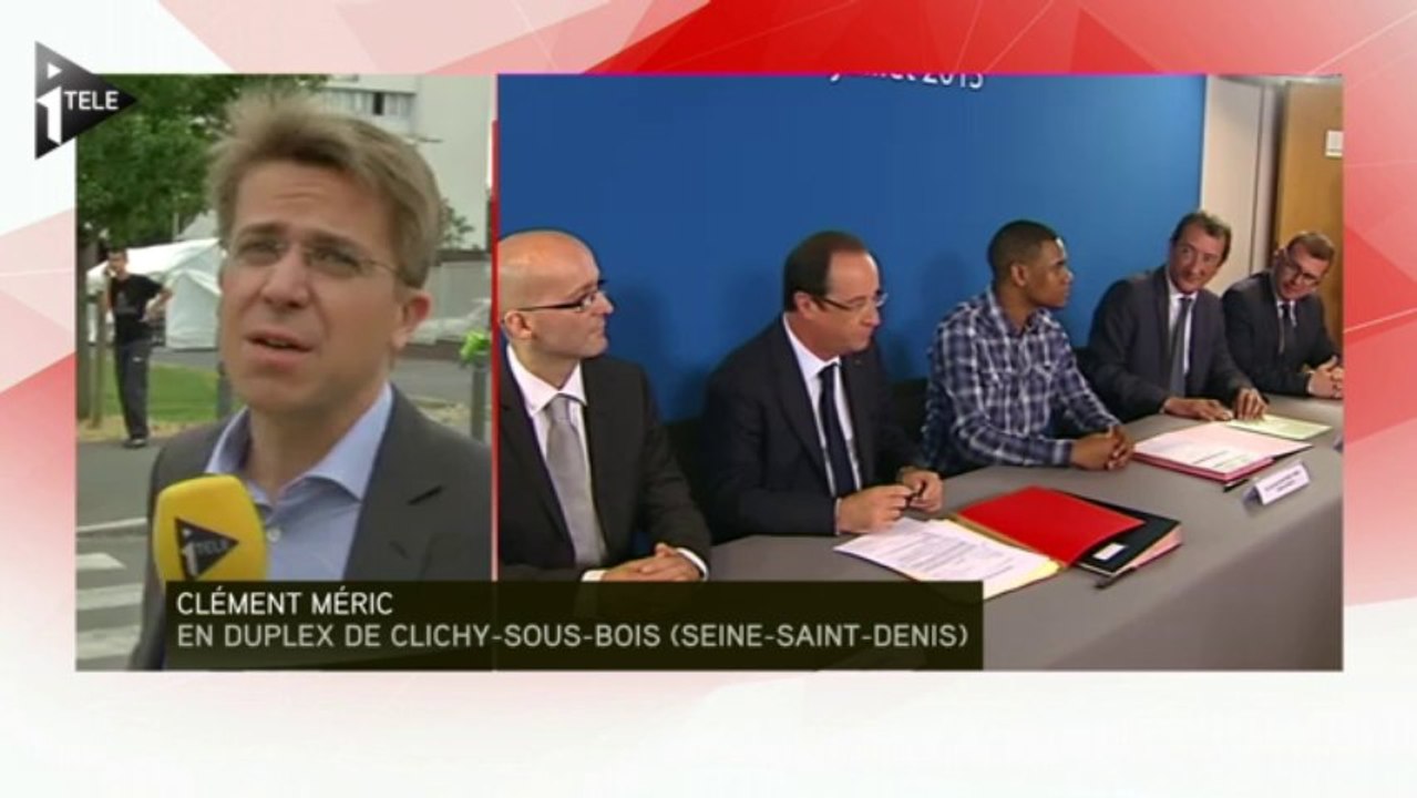 François Hollande à Clichy-sous-Bois pour signer un contrat d'emploi franc