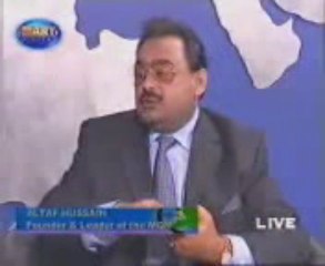 MQM Altaf Hussain Exclusive Interview to P J Mir - 1 (ARY)