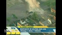 La rupture d'une canalisation inonde un quartier de Rio