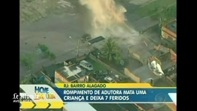 La rupture d'une canalisation inonde un quartier de Rio