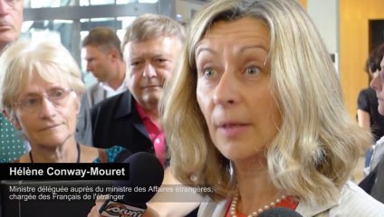 Hélène Conway-Mouret en visite à Saint-Herblain