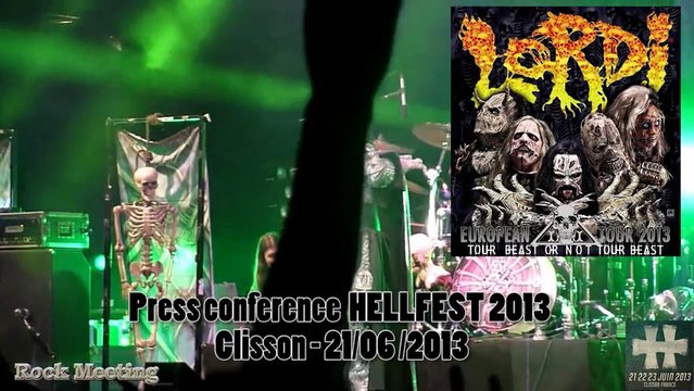 LORDI Press Conference HELLFEST 2013 Clisson