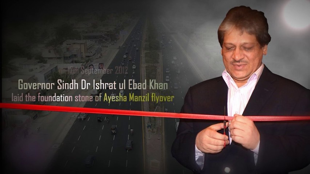 Projects of eight flyovers were being simultaneously launched in Karachi By Governor Sindh