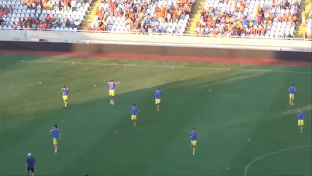 ΑΠΟΕΛ-Μάριμπορ-έξοδος Μάριμπορ προθέρμανση