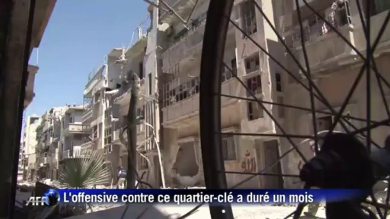 Syrie: un quartier de Homs dévasté par l'offensive de l'armée