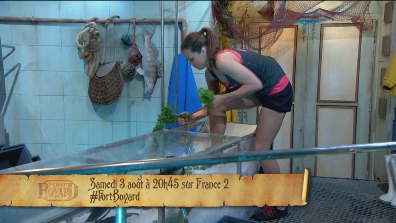 Fort Boyard 2013 : Marine Lorphelin dans la Chambre froide de Fort Boyard