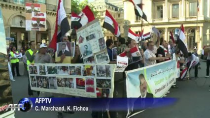 Manifestation d'Egyptiens pro-Morsi à Paris