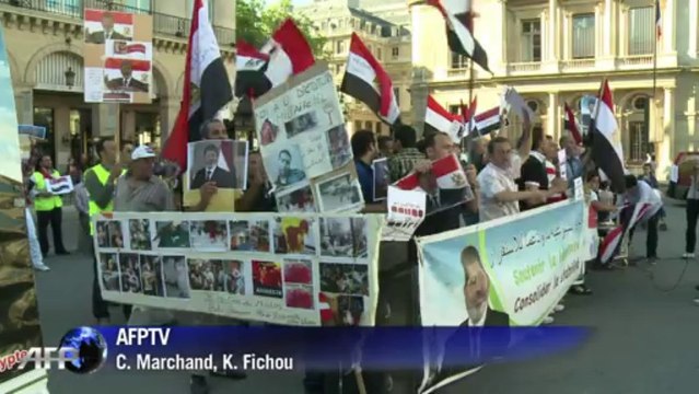 Manifestation d'Egyptiens pro-Morsi à Paris