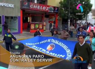 Trujillo Anuncian paro civico popular contra Ley Servir