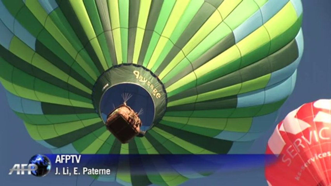 Le "Lorraine Mondial Air Ballons" prend son envol près de Metz
