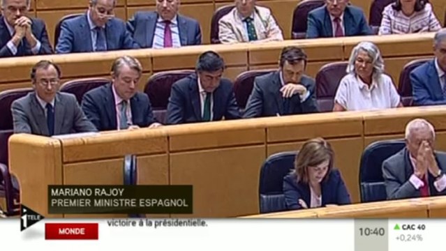 Mariano Rajoy s'explique devant le Parlement espagnol