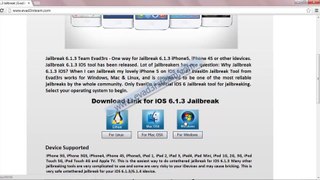 Evasion Full Untehered iOS 6.1.3 Jailbreak Tool by Evad3rsteam For iPhone 5, iphone 4,  iPhone 3GS, iPad3