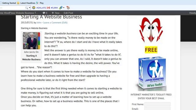 How To Set Up A Website Business - Starting A Website Business Video 5