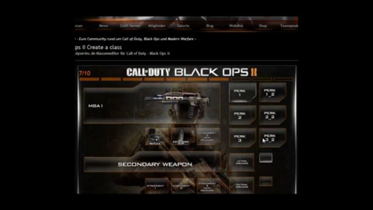 BLACK OPS 2  Como crear tu Clase
