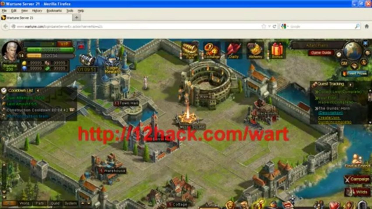 Wartune Cheats Free VIP Gold Balens Vouchers