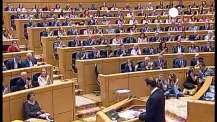 Rajoy tells Spain's parliament his conscience is clear...