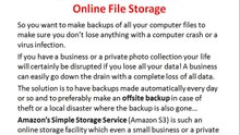 How To Backup Data Files Sect. 1