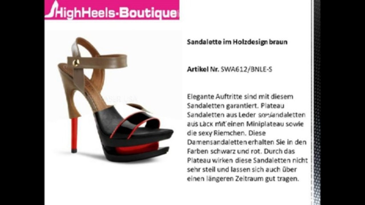 Plateau Sandaletten Modenschau – HighHeels-Boutique.com!