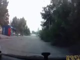 Driver scared and car crash!