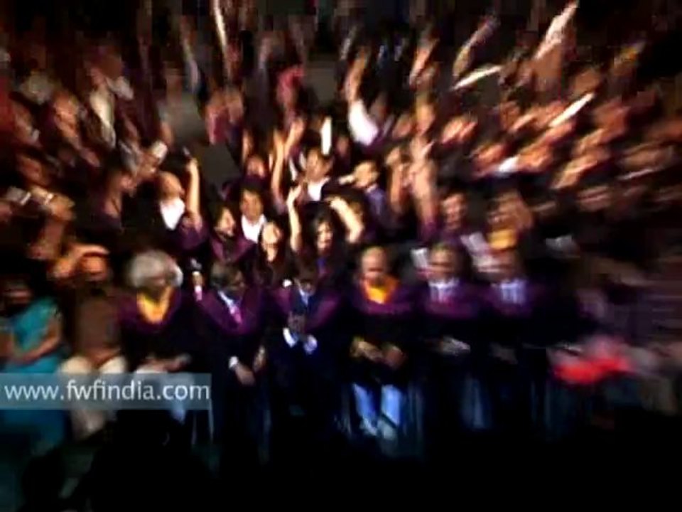 Amitabh Bachchan honoured by Subhash Ghai's Whistling Woods International