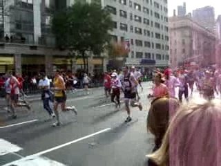 Yannick Noah au Marathon de New York