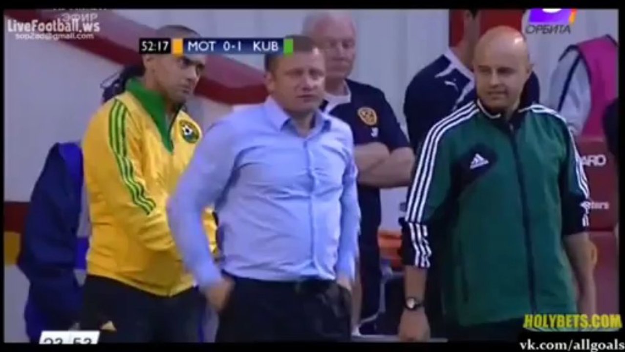 Лига Европы. 3 раунд. 1 матч. Мозервелл - Кубань 0-2. Голы матча.