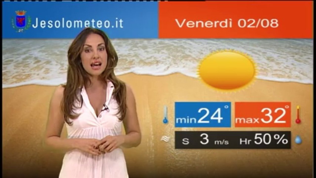 PREVISIONI DEL TEMPO JESOLO VENERDI' 02 AGOSTO 2013