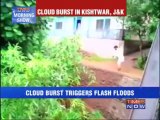 Cloud burst in Kishtwar, J&K