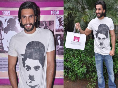 Ranveer Singh at Whistling Woods with Vikram aditya Motwani