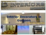 Interior Decorators in Gurgaon @ d-interiors