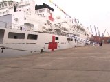 Tariq Aziz PKG on China Medical Ship at Karachi Port