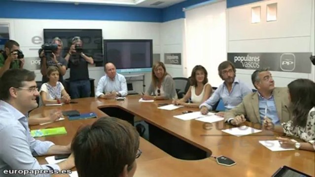 Iñaki Oyarzábal, secretario general del PP vasco, en Bilbao