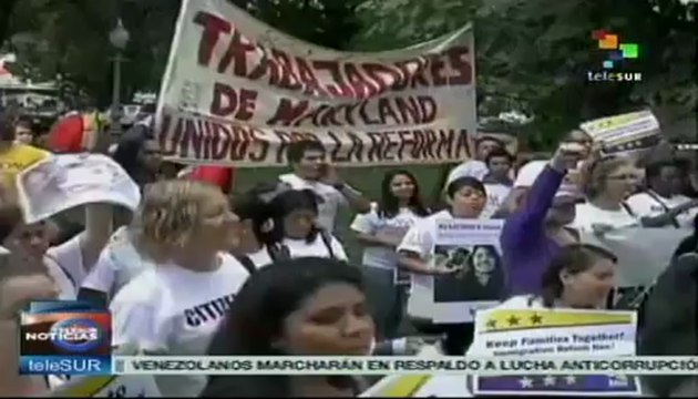Activistas detenidos en protestas pro-migratorias en EE.UU.