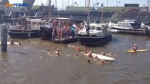 HLDVG in Zoutkamp: een frisse duik na een tropische dag - RTV Noord