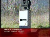 SANT'ELIA FIUMERAPIDO INCIDENTE STRADALE TRE FERITI