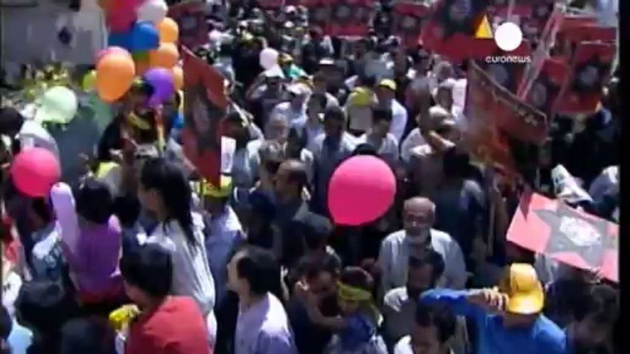 İran'da kalabalıklar Dünya Kudüs Günü için toplandı