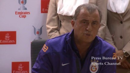 Galatasaray manager Fatih Tarim Pre Emirates Cup
