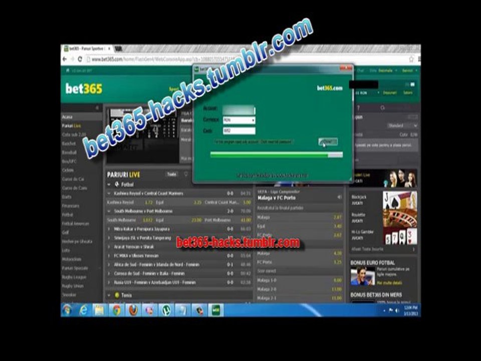 Bet 365 Free Hack cheat codes 2013
