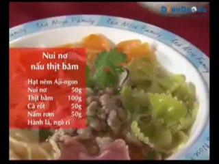 Nui nơ nấu thịt băm