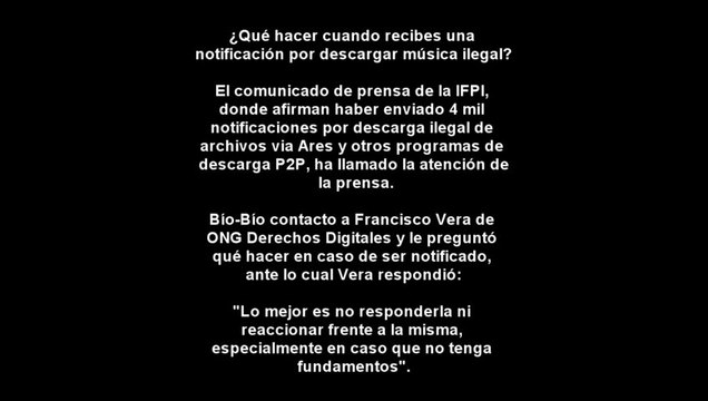 ¿Qué hacer cuando recibes una notificación por descargar música ilegal en chile