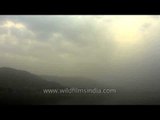 Time lapse - Clouds passing over the Annapurna Range of Himalayas in Nepal