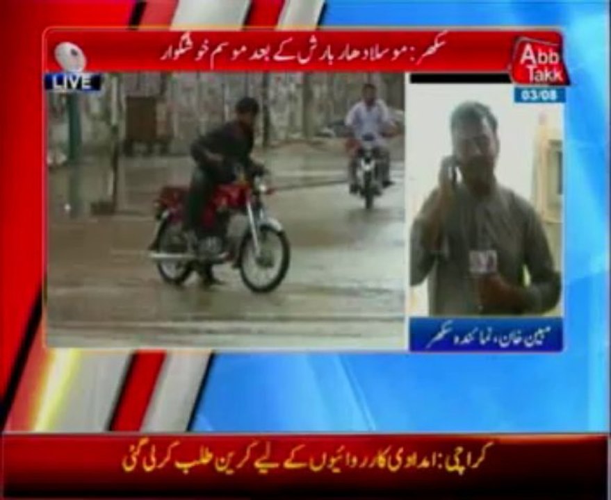 Light rain in Sukkur