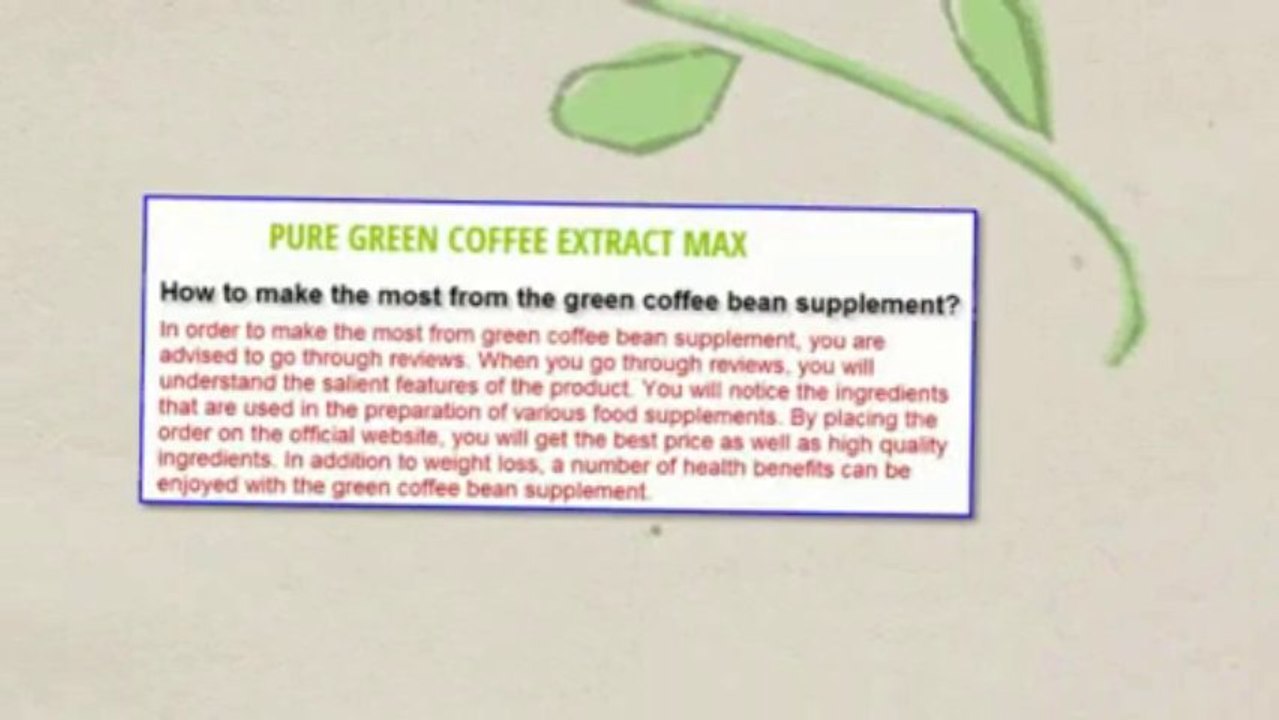 Pure Green Coffee Bean Extract Website